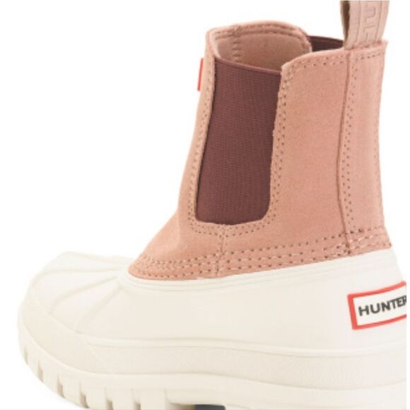 Hunter Sutton Waterproof Duck Boot- Whitby Sand/Rococo Blush - Picture 4 of 11